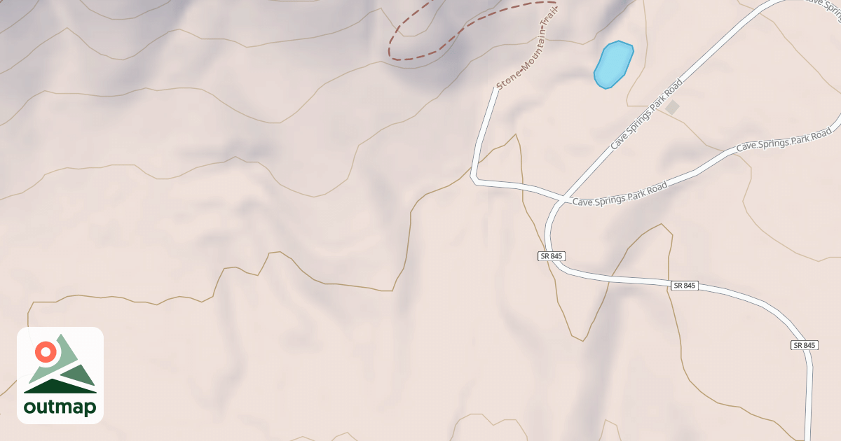 Map of CAVE SPRINGS B