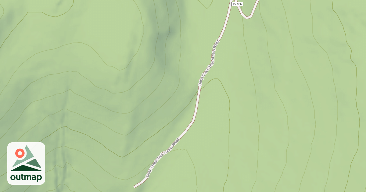 Map of DEEP CREEK TRAIL ACCESS