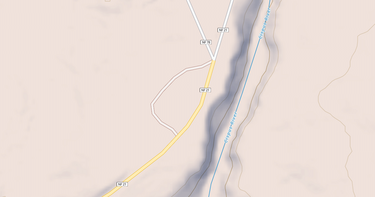 Map preview of CHIMNEY CAMP