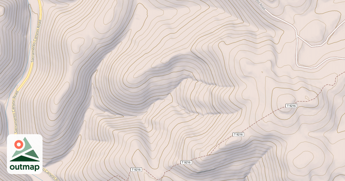 Map of THOUSAND MILE CYN