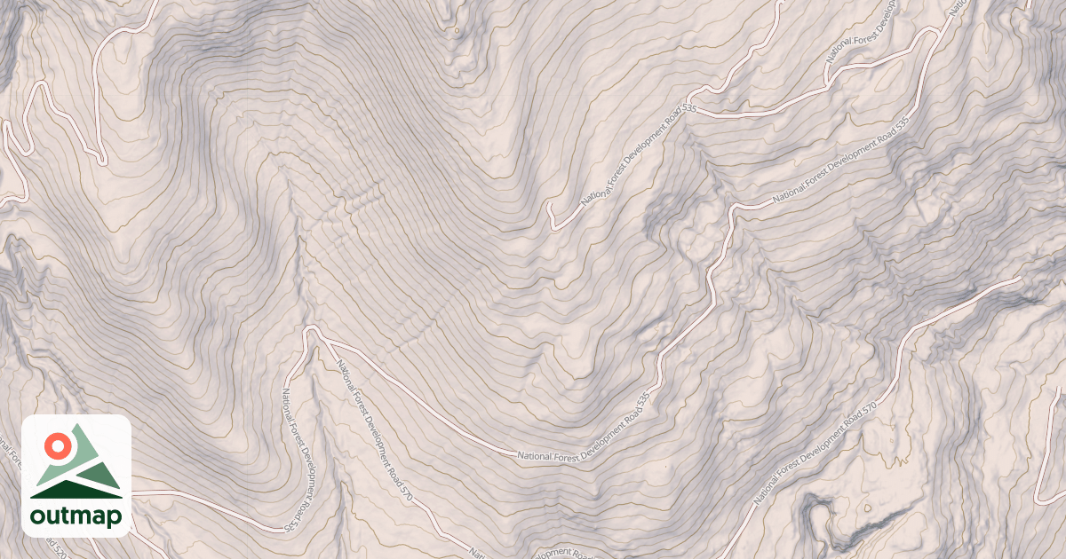 Map of USFS Motor Vehicle Use Map Roads {8F18BB17-ADC1-4079-952D-4C917F81EACC}