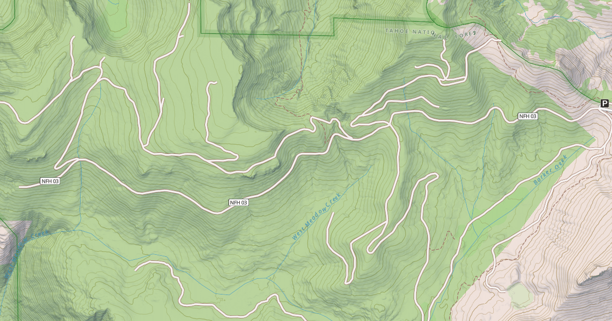 Map preview of BARKER PASS