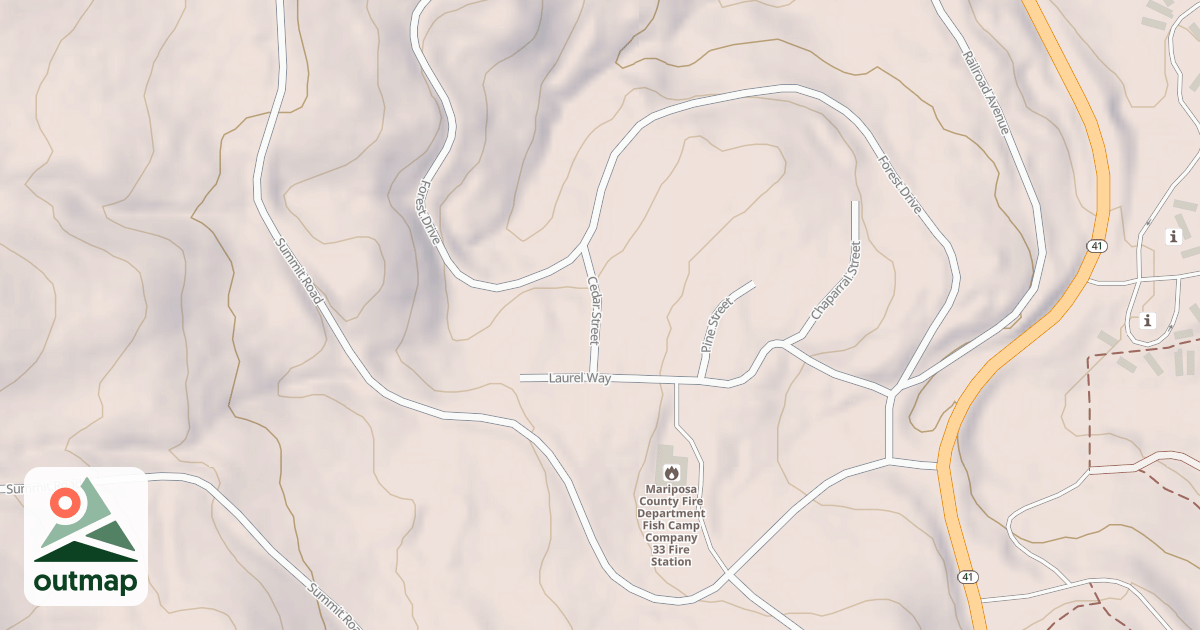 Map of CHOWCHILLA MTN RD