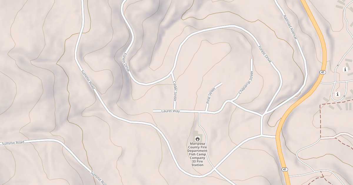 Map preview of CHOWCHILLA MTN RD