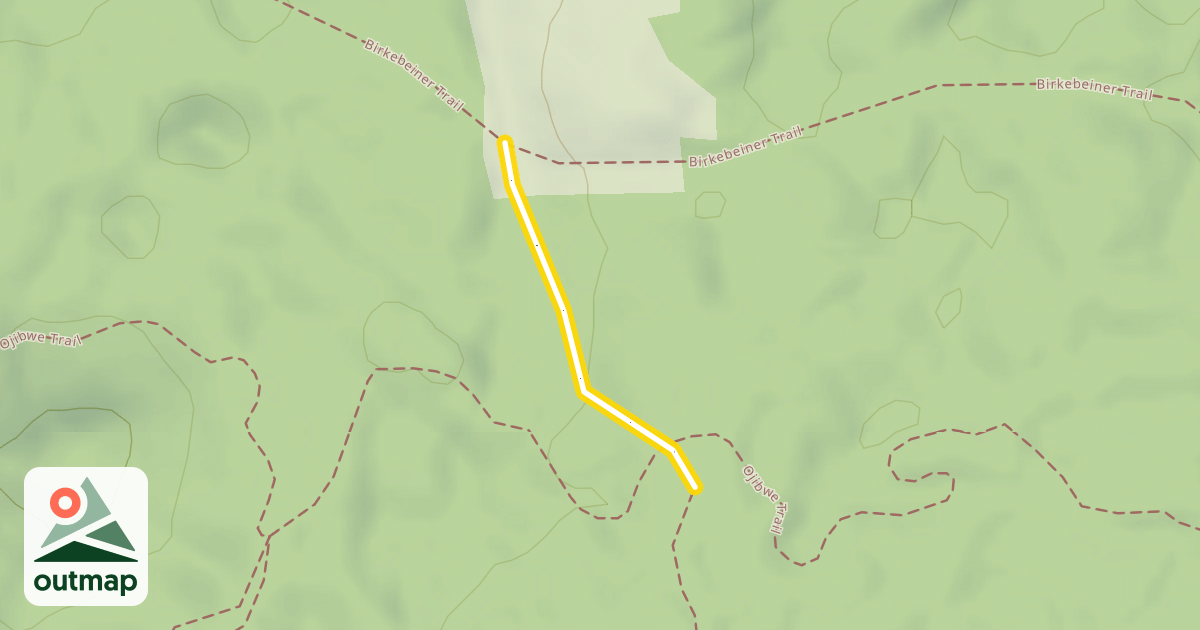 Map of North End Ski Trail