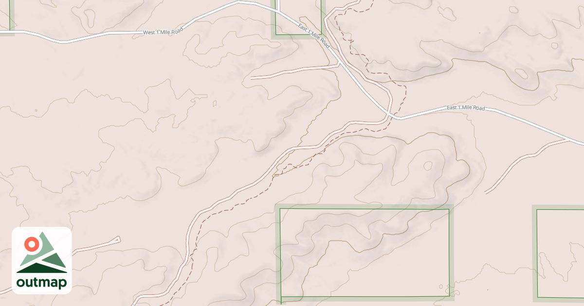 Map of Little Manistee Motorcycle Trail