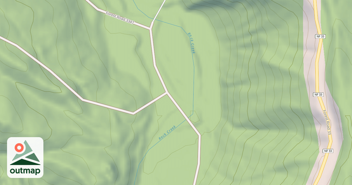 Map of ROCK CREEK