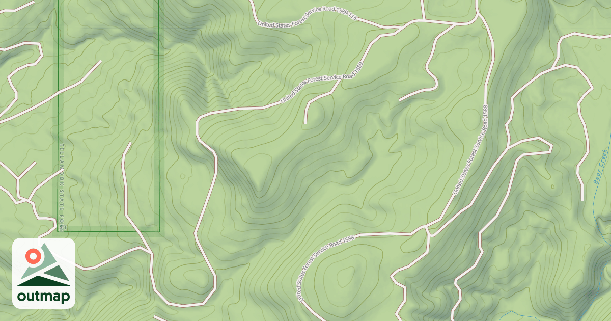 Map of EASLE OR FALL CREEK