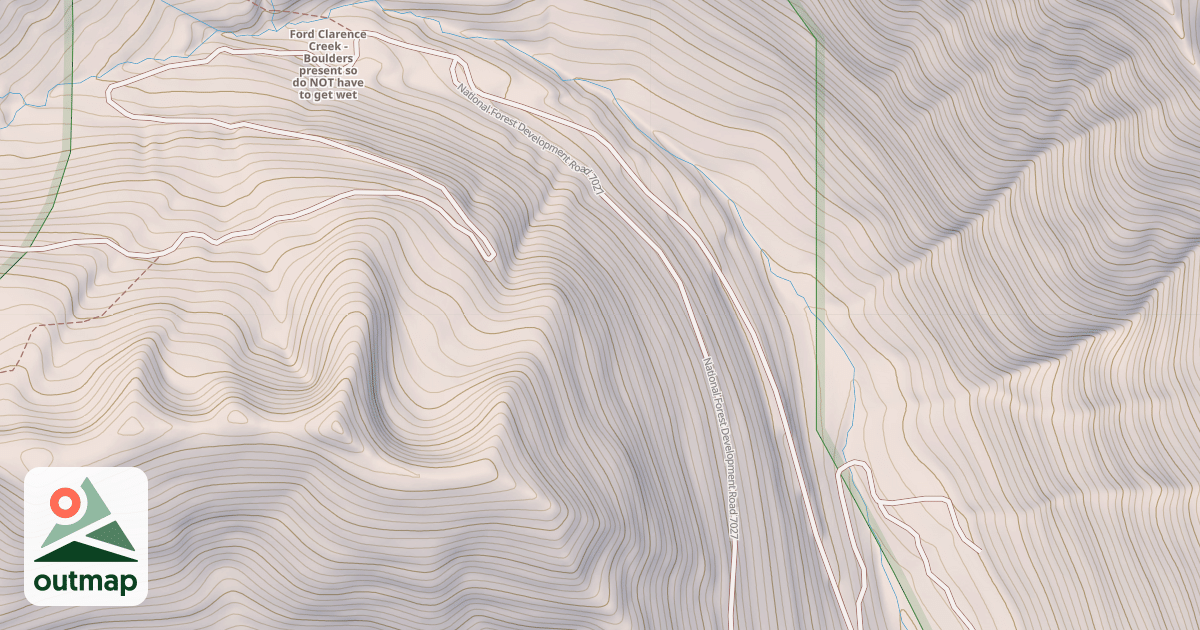 Map of CLARENCE CREEK