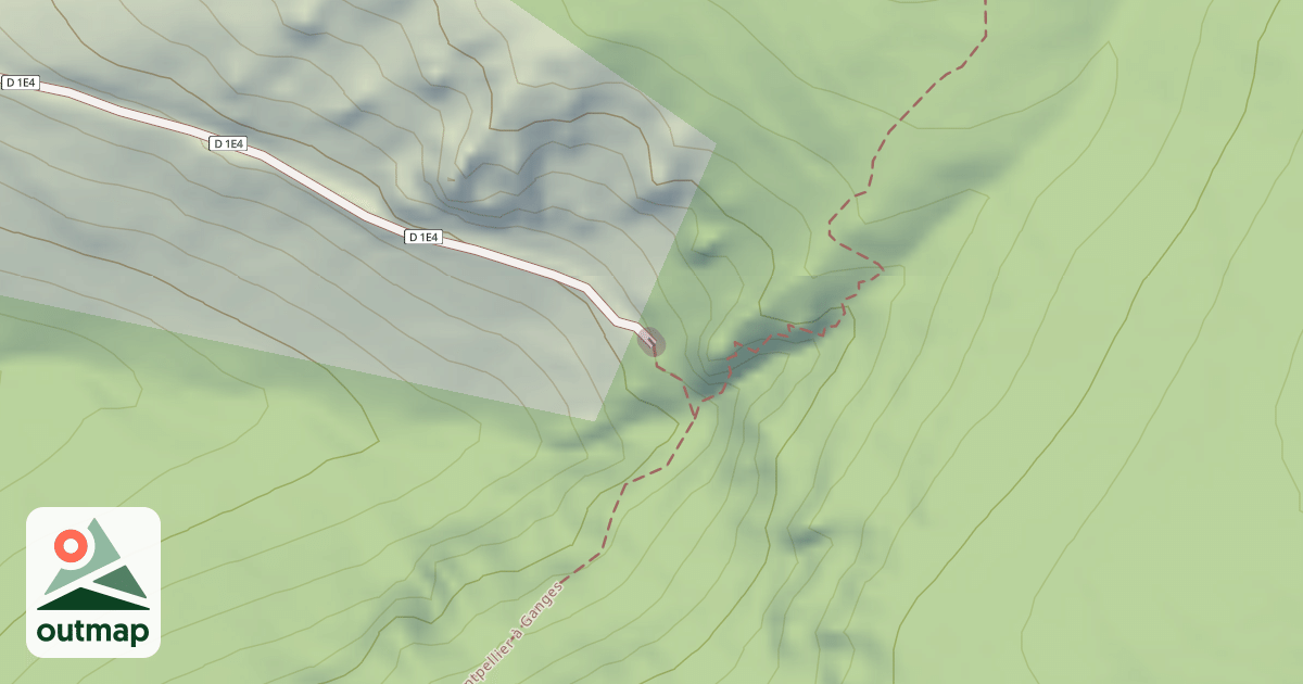 Map of Climbing Route