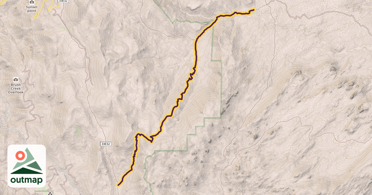 Map of Sirretta Trail