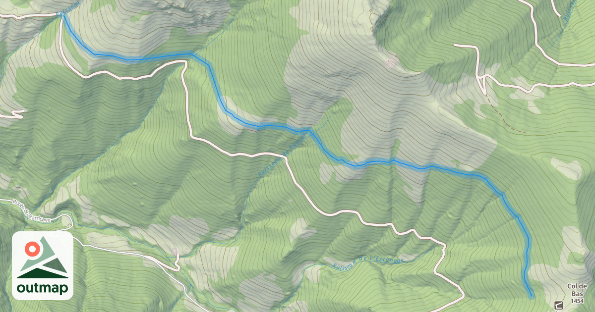 Map of Sentier du col de Bas
