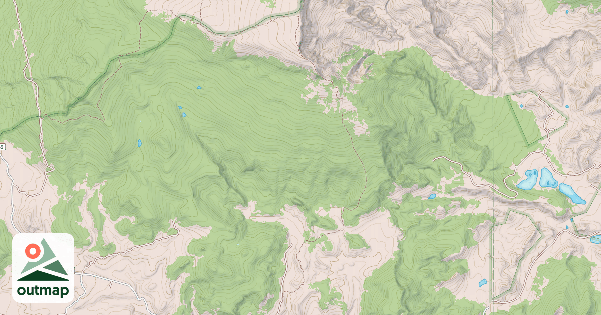 Map of USFS Motor Vehicle Use Map Trails 4968