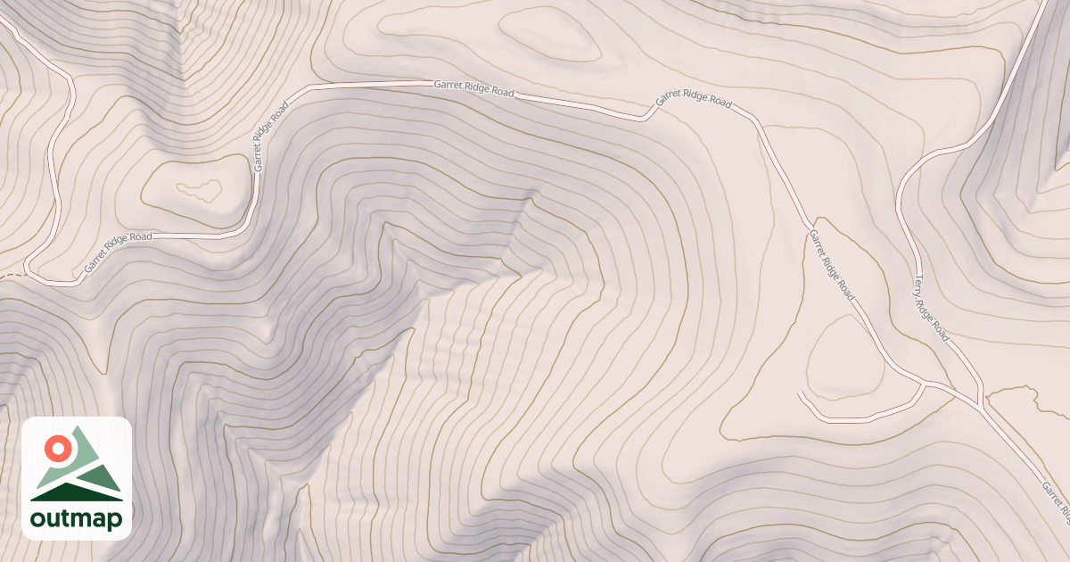 Map of GARRET RIDGE