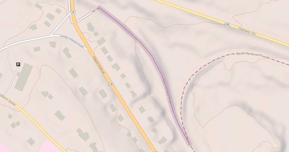 Map preview of Bay to Bay Trail