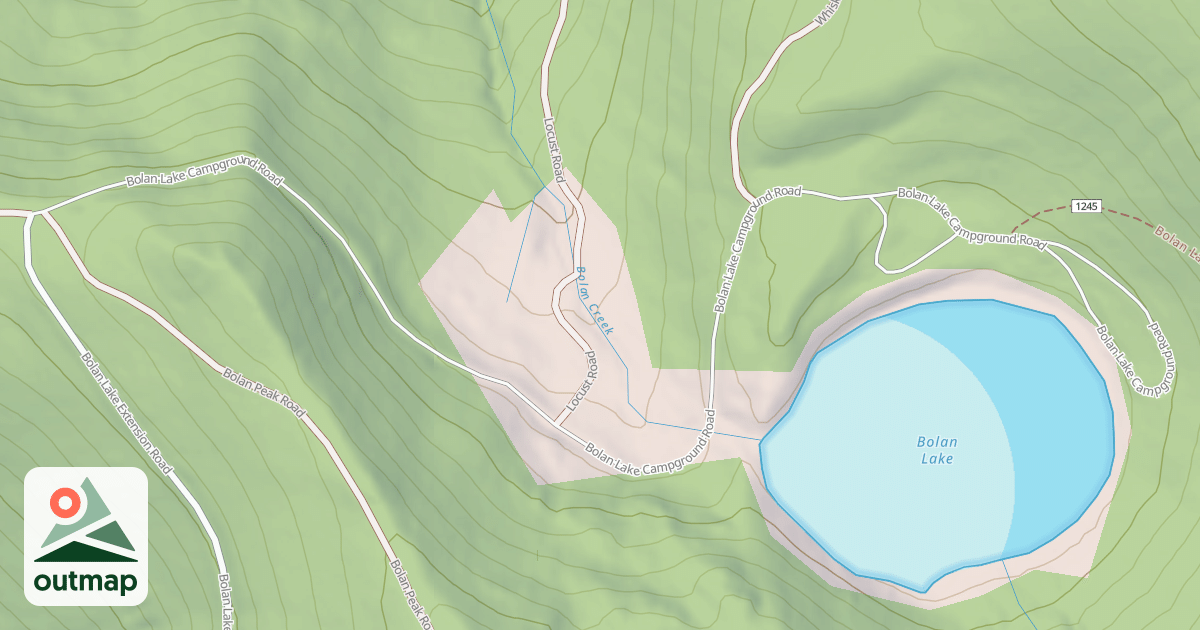 Map of BOLAN LAKE CAMPGROUND