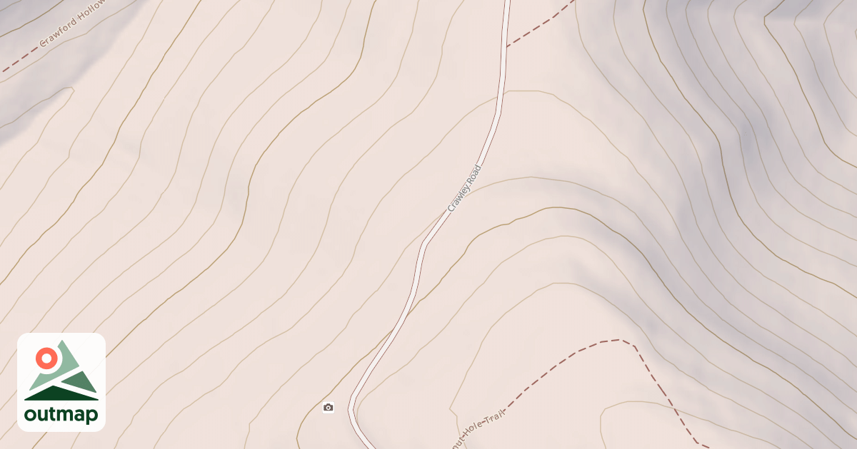 Map of Cook's Run Division Snowmobile Trails