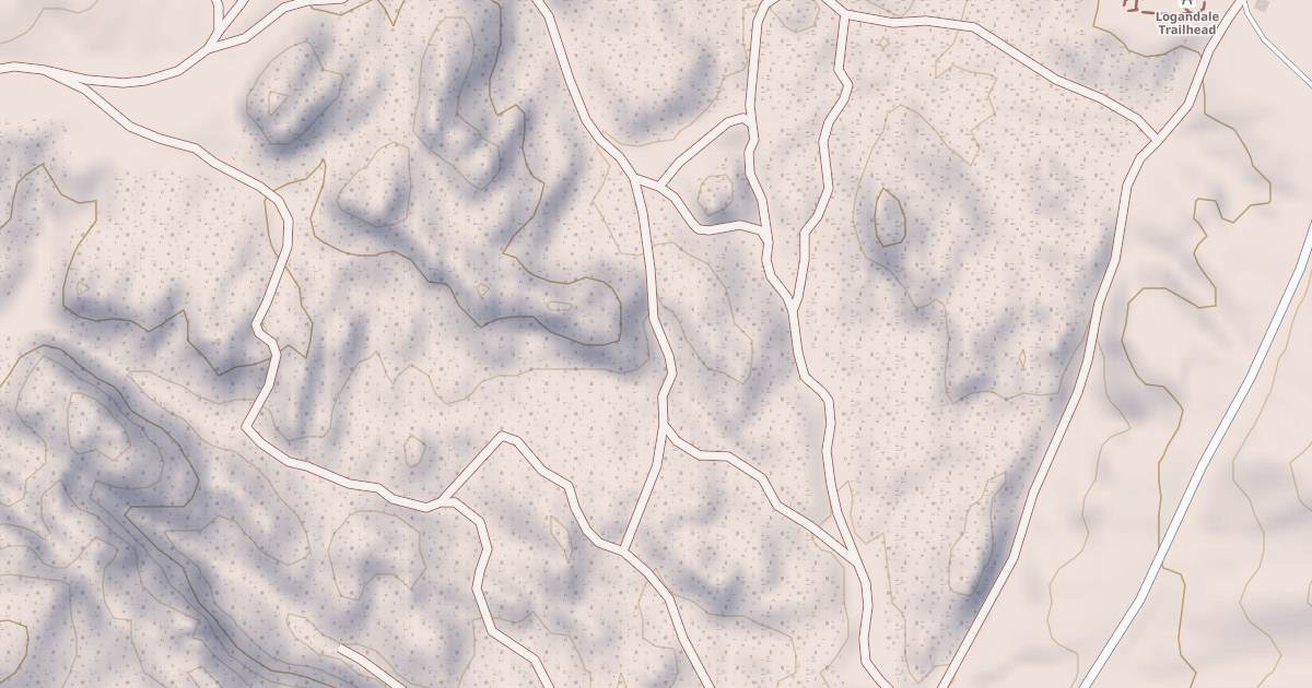 Map preview of BLM National GTLF Public Motorized Roads 43862ee3-49dd-44c1-960c-c713defe9e58