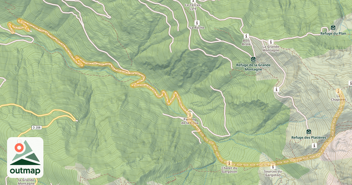 Map of Chapotet — La Florence