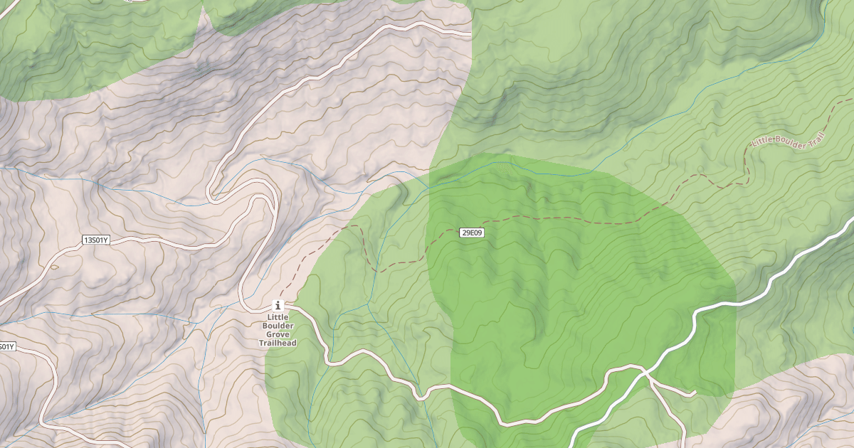 Map preview of BOULDER GROVE