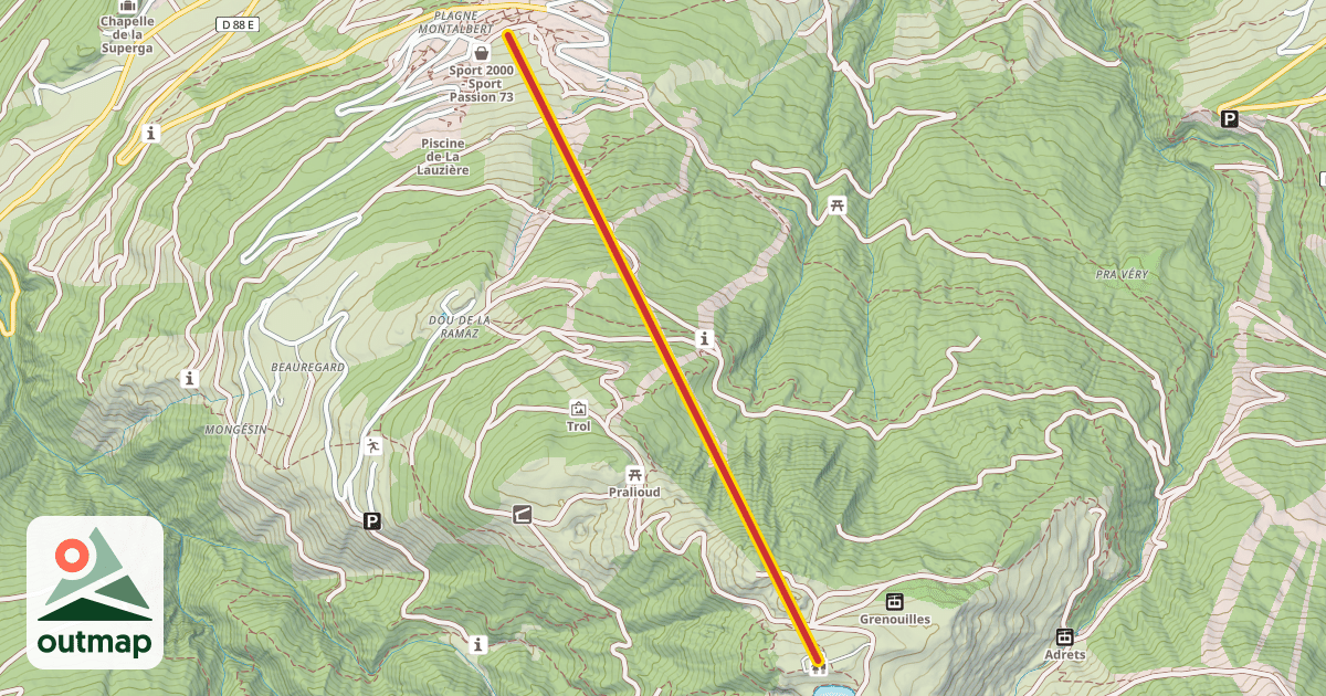 Map of Montalbert