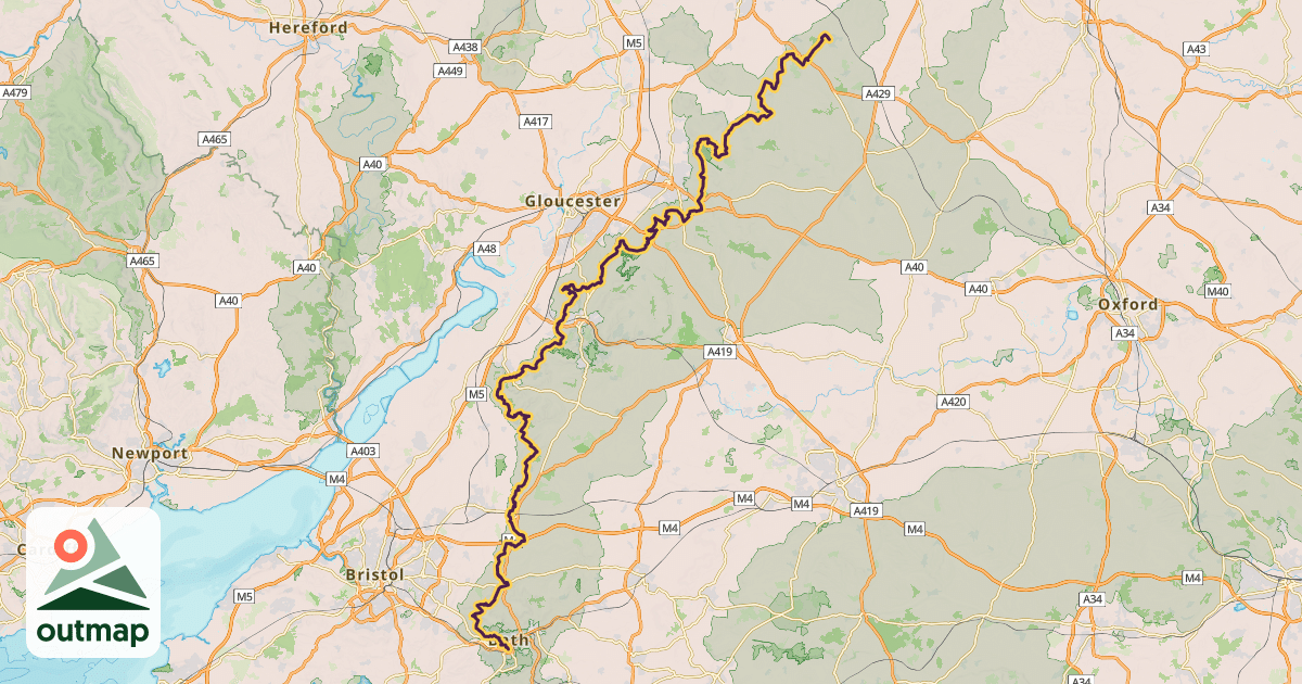 Map of Cotswold Way