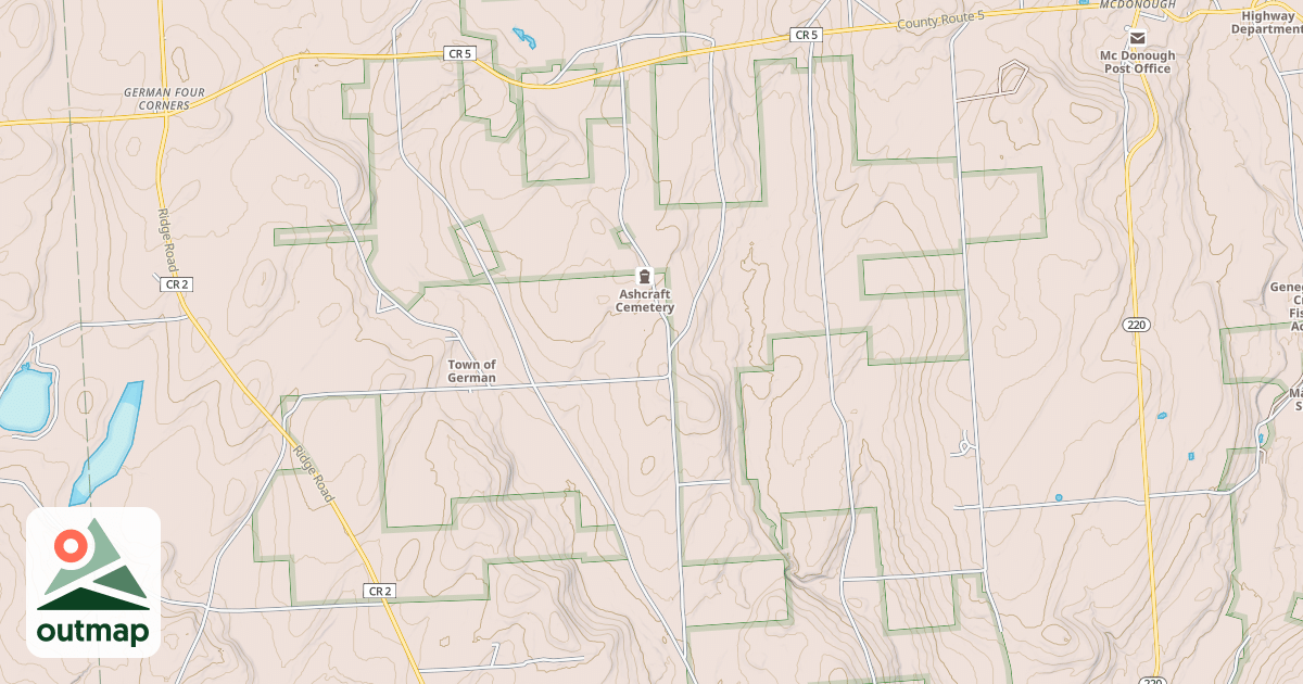 Map of C2d Snowmobile Trail