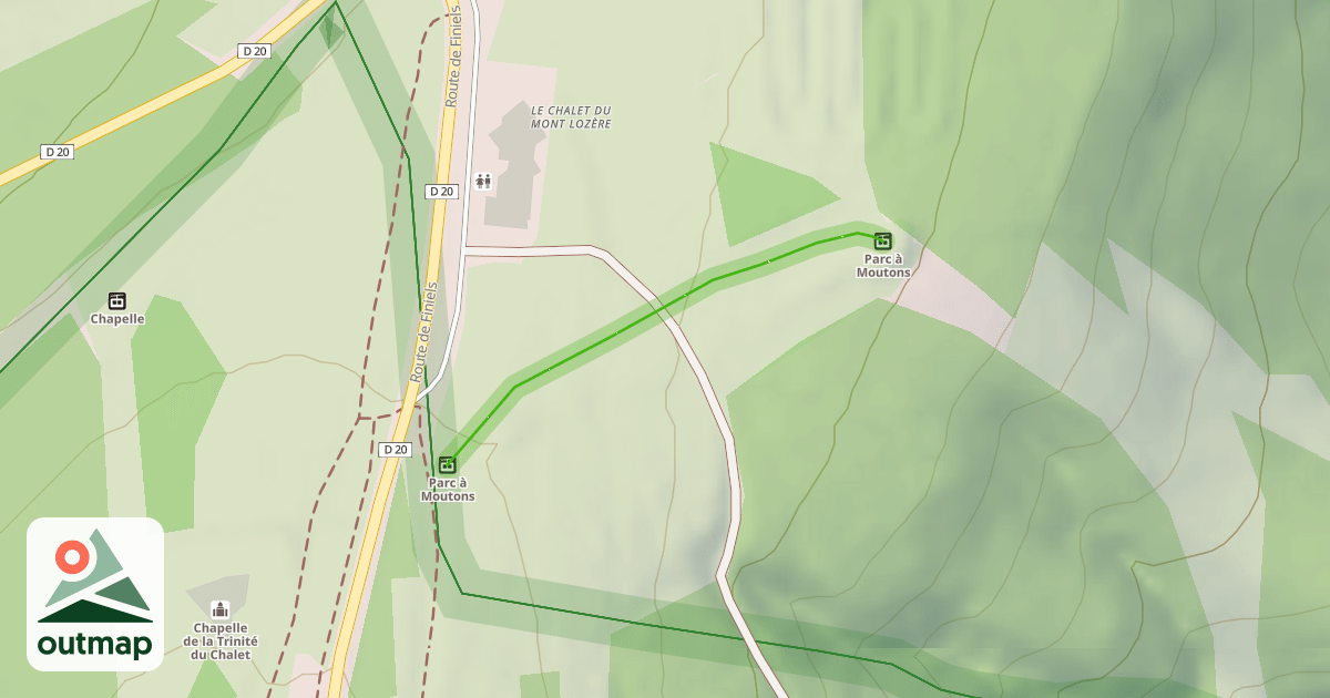 Map of Parc a moutons
