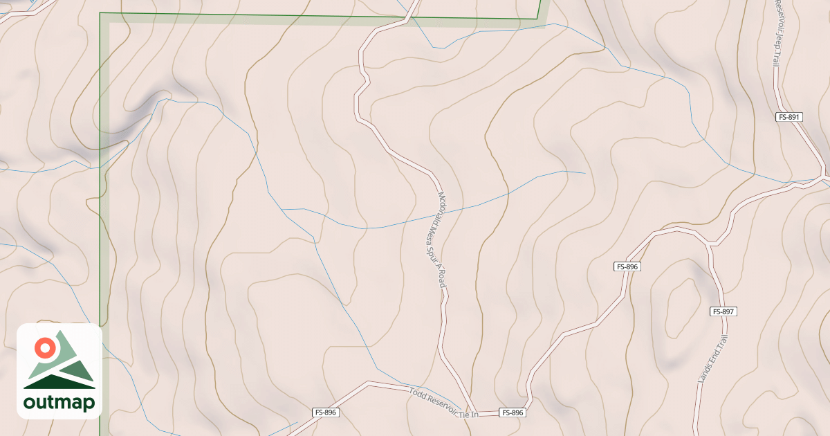 Map of MCDONALD MESA SPUR A