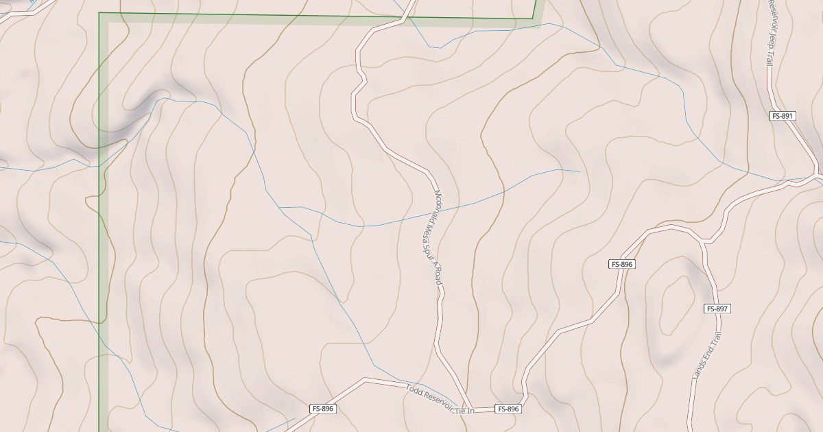 Map preview of MCDONALD MESA SPUR A