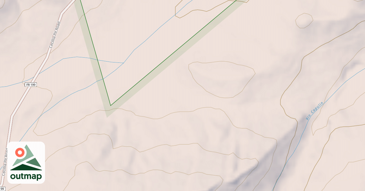 Map of CAPULIN CANYON