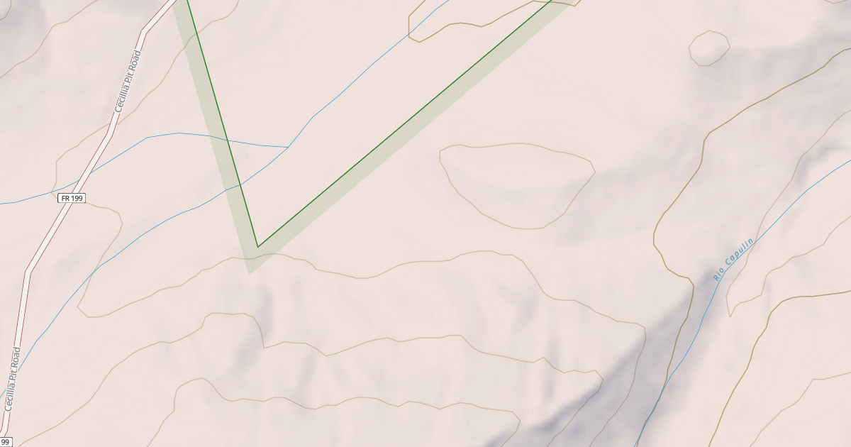Map preview of CAPULIN CANYON