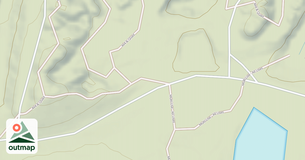 Map of Interlake State Recreation Area Trails