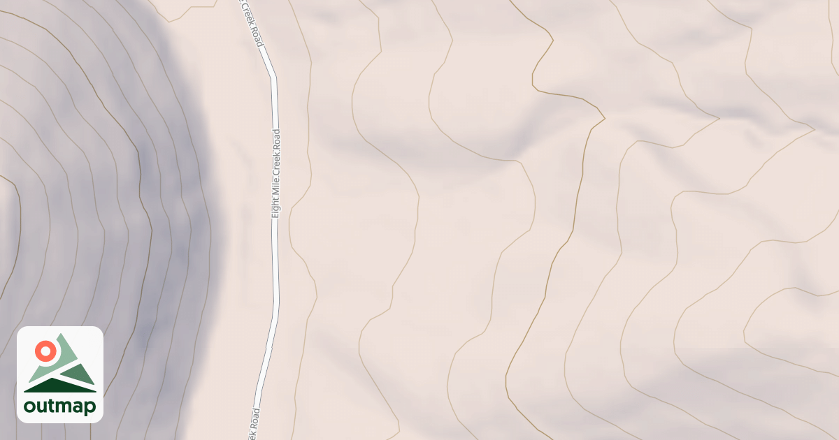 Map of EIGHTMILE SPUR