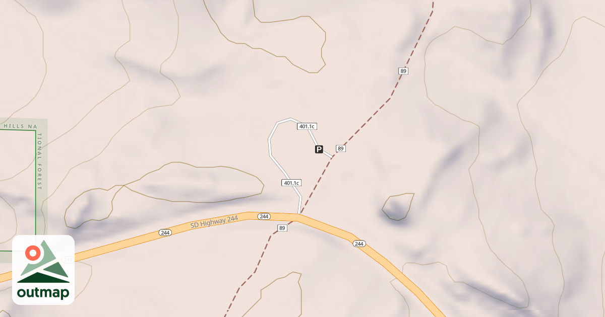 Map of BIG PINE TRAILHEAD