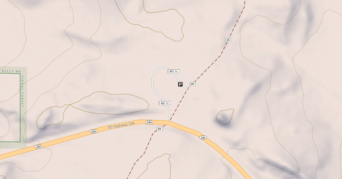 Map preview of BIG PINE TRAILHEAD