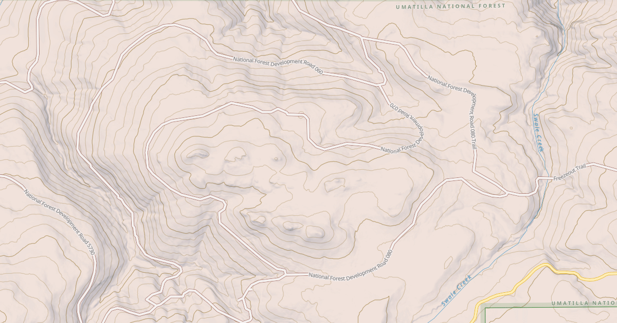 Map preview of USFS National Forest System Roads {31E8F151-DC1B-494B-878B-76B71CA2739F}