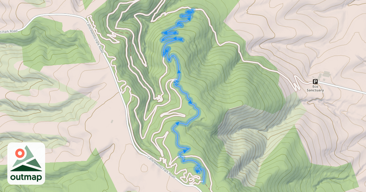 Map of Cheese Roll MTB track