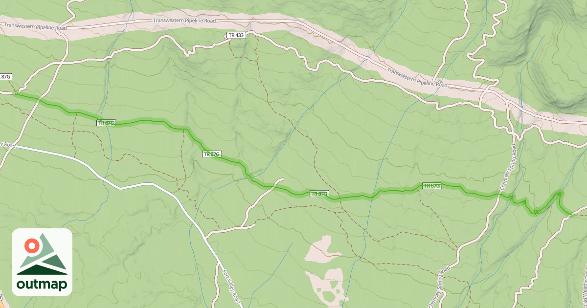 Map of Arizona Trail-Fort Valley