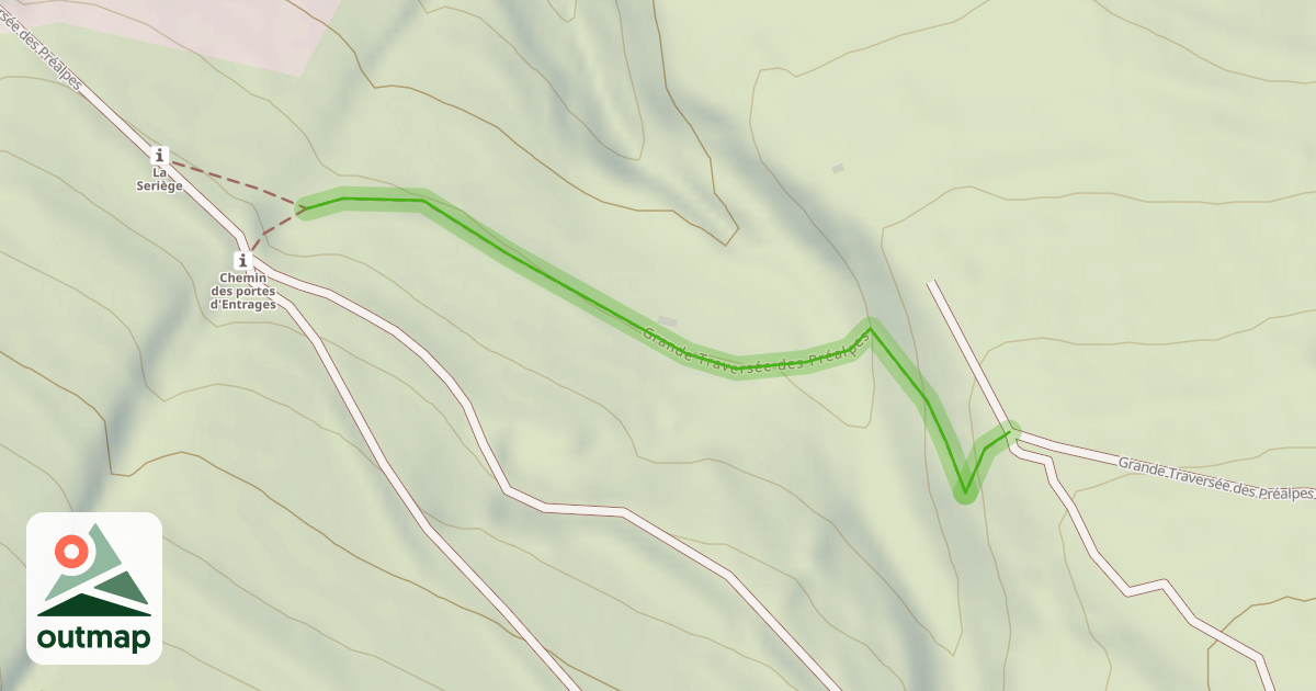 Map of Grande Traversée des Préalpes