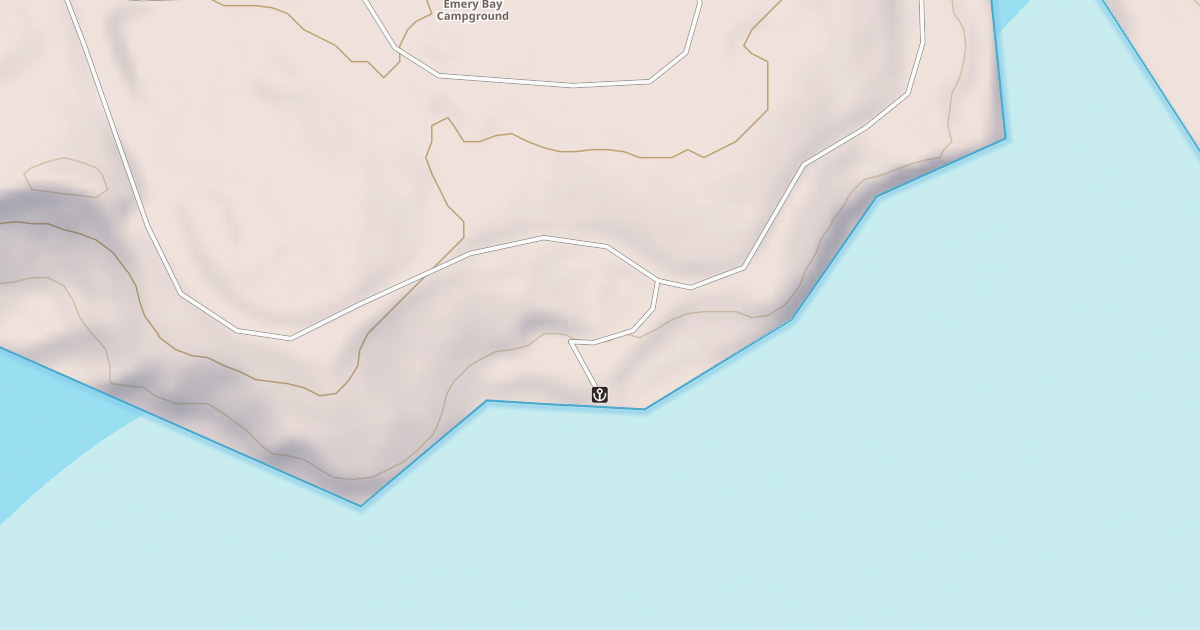 Map preview of EMERY BAY BOAT LANDING