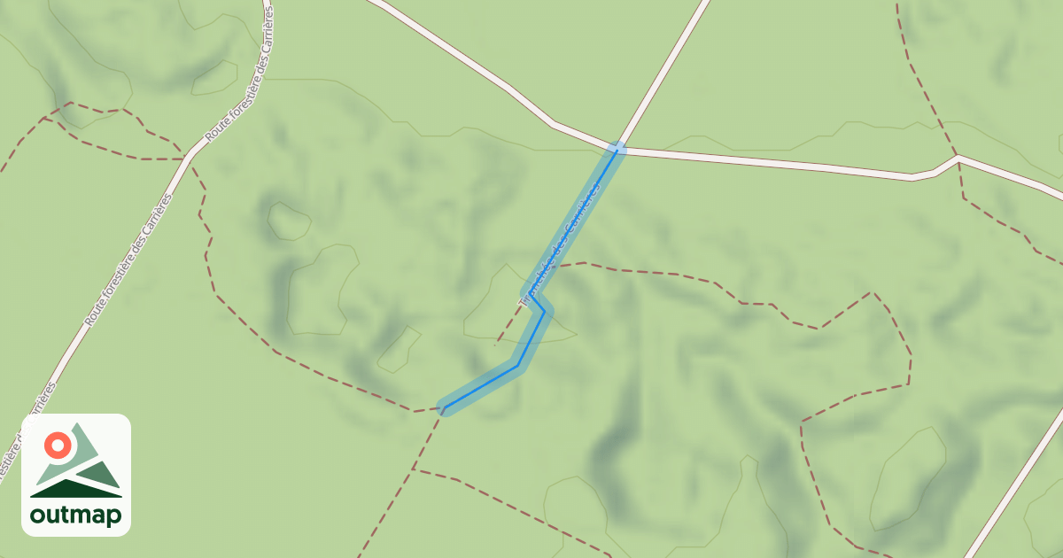 Map of Tranchée des Carrières