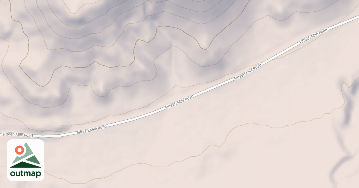 Map of FIFTEEN MILE