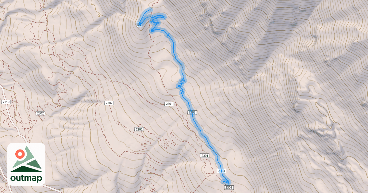 Map of Thunderdome Trail