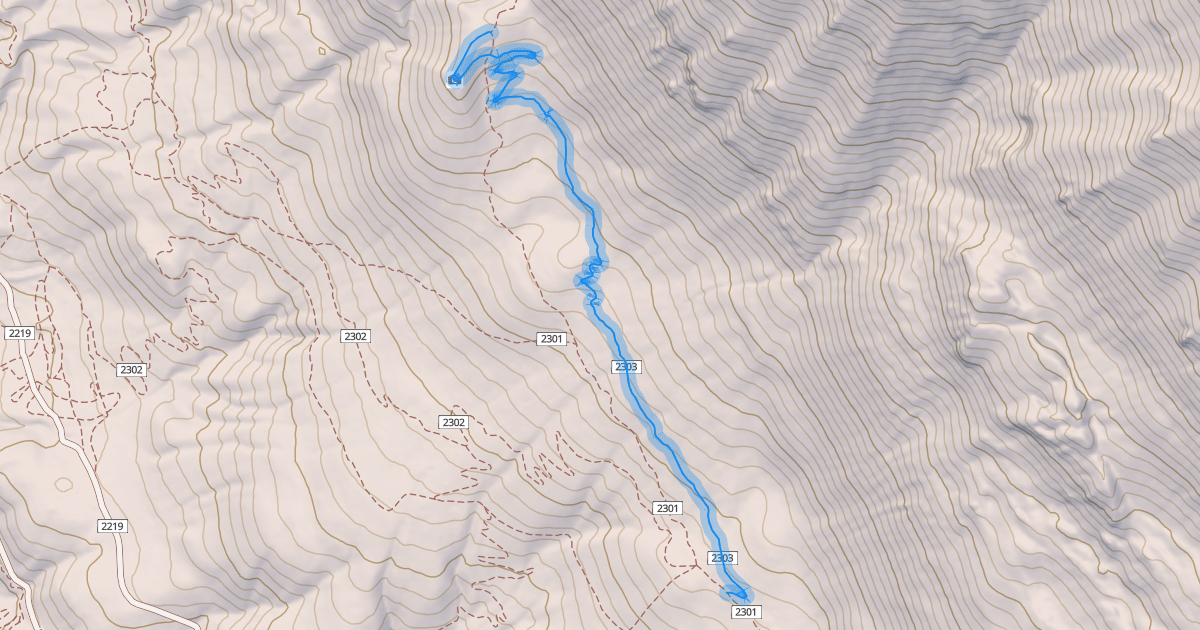 Map preview of Thunderdome Trail