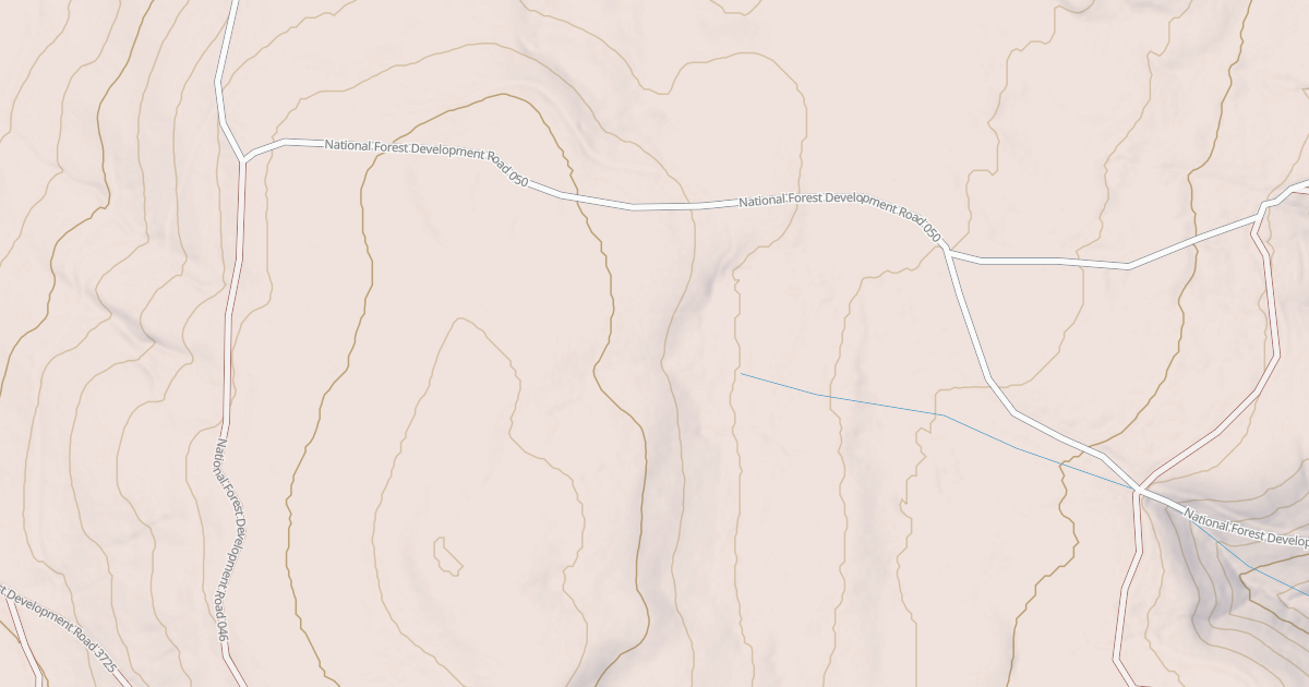 Map preview of USFS National Forest System Roads {3610675F-3443-4D0A-B1A5-30DF60BAE541}