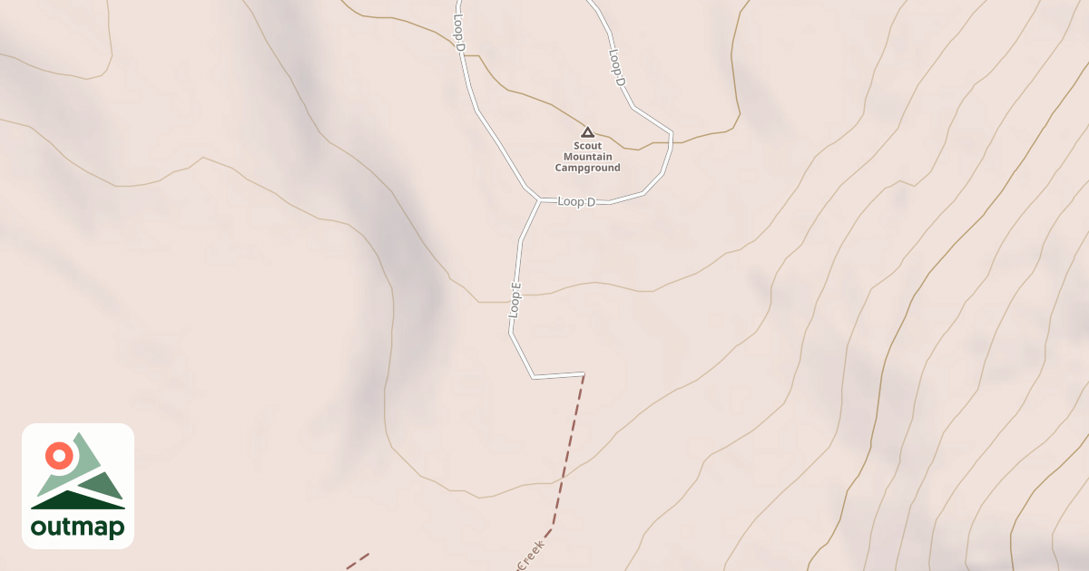 Map of SCOUT MTN. LOOP E