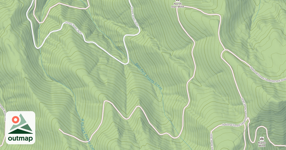 Map of NORTH STAR RD