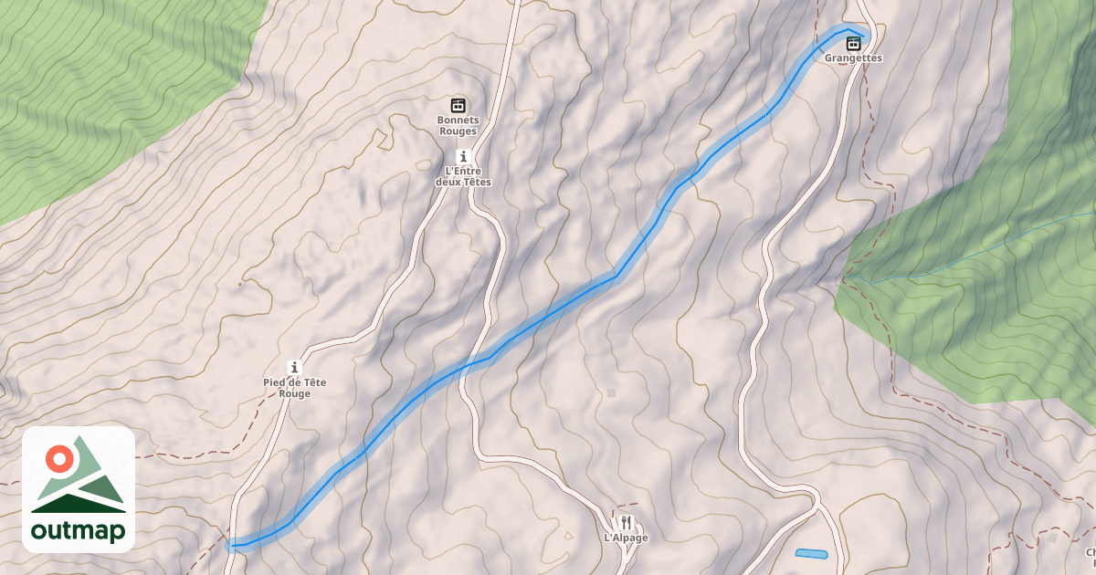 Map of Combe des Chasseurs