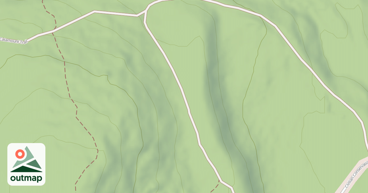 Map of Corridor 4/7 F2 and Catamount Trail